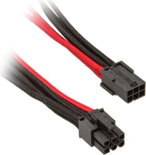 Nanoxia Kabel Nanoxia PCIe 6+2Pin Verlängerung 30cm, black/red 340471