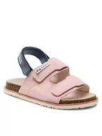 Buty dla dziewczynek - Pepe Jeans Sandały Berlin Girl Strap PGS90179 Różowy - miniaturka - grafika 1