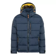 Kurtki męskie - camel active Męska kurtka zimowa Basic pikowana, niebieski, 98 - miniaturka - grafika 1