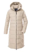 Płaszcze damskie - G.I.G.A. DX Kobiety Pikowany płaszcz/pikowana kurtka/funkcjonalny płaszcz o puchowym wyglądzie z kapturem GW 88 WMN QLTD CT, hellbeige, 44, 43534-000 - miniaturka - grafika 1
