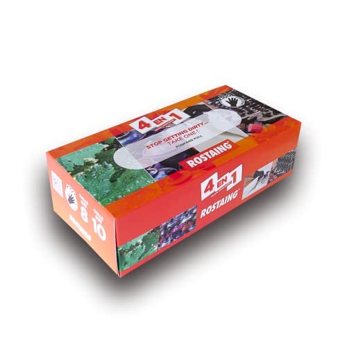 Rostaing MECANO B-IT08 100 Gants Ambidextres Nitrile Noir Semi-Jetables Mécanique Teinture Entritien talia 08 rękawiczki, czarne, 8