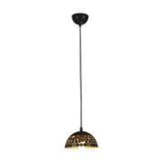 Lampy sufitowe - Milagro Lampa wisząca LISA BLACK 1xE27 18cm ML6135 - miniaturka - grafika 1