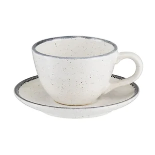 Filiżanka do kawy herbaty 250 ml ze spodkiem VANILLA - Filiżanki - miniaturka - grafika 1