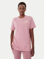 Koszulki i topy damskie - The North Face T-Shirt Redbox NF0A87NK Różowy Relaxed Fit - miniaturka - grafika 1