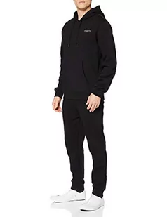 Crosshatch - Męska bluza z kapturem i joggery na co dzień Essential "CHELMERE", Chelmer/Czarny, M - Bluzy męskie - miniaturka - grafika 1