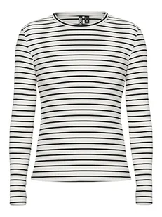 Pieces Koszulka "Ruka" w kolorze czarno-białym - Koszulki i topy damskie - miniaturka - grafika 1