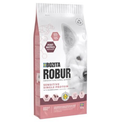 Karma dla psa BOZITA Robur Sensitive & Single Protein Łosoś z ryżem 12 kg