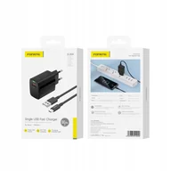Ładowarki do telefonów - FONENG ładowarka sieciowa EU64 18W 1xUSB QC3.0 + kabel Micro Czarny - miniaturka - grafika 1