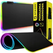 Podkładki pod mysz - DUŻA GAMINGOWA PODKŁADKA POD MYSZ MYSZKĘ NA BIURKO DO KOMPUTERA PC XXL RGB - miniaturka - grafika 1
