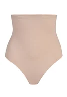 Majtki damskie - Majtki wyszczuplające stringi damskie Lizzy beżowe, Teyli - miniaturka - grafika 1
