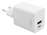 Ładowarki do telefonów - Fixed Mini USB-C/USB Travel Charger 45W, biały - miniaturka - grafika 1