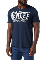 Koszulki męskie - BENLEE Rocky Marciano Logo benlee Rocky Marciano męska koszulka T-shirt Men Regular Fit retro, niebieski, L 4250818884996 - miniaturka - grafika 1