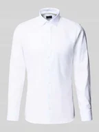 Koszule męskie - Koszula biznesowa o kroju super slim fit z kołnierzykiem typu kent - miniaturka - grafika 1