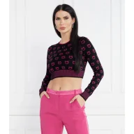 Swetry damskie - Pinko Sweter | Cropped Fit - miniaturka - grafika 1