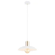 Lampy sufitowe - Spirit lampa wisząca 1xE27 biała/złota 1321/1 - miniaturka - grafika 1