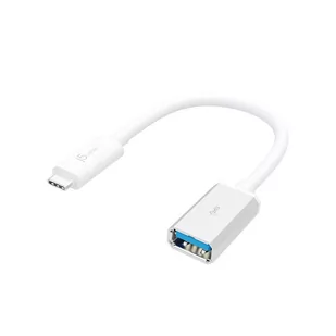 Adapter j5create USB-C 3.1 to Type-A Adapter (USB-C m - USB3.1 f 10cm; kolor biały) JUCX05-N - Pozostałe akcesoria do telefonów - miniaturka - grafika 1