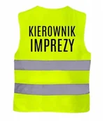 Gadżety na imprezę - KAMIZELKA ODBLASKOWA IMPREZOWA - KIEROWNIK IMPREZY - miniaturka - grafika 1