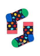 Skarpetki damskie - Happy Socks Big Dot, kolorowe i zabawne, Skarpety dla dzieci, Niebieski-Zielony-Pomarańczowy-Różowy-Czerwony-Żółty (4-6Y) - miniaturka - grafika 1