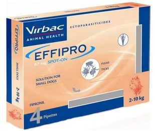 EFFIPRO  Spot-On pies S 2-10 kg (pipeta 4 x 0,67ml) - Artykuły przeciw pasożytom - miniaturka - grafika 2
