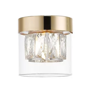 Zuma Line Gem C0389-01A-F7AC Plafon lampa sufitowa 1x28W G9 złoty/transparentny - Lampy sufitowe - miniaturka - grafika 1