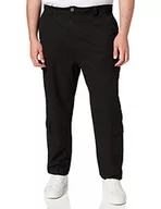 Spodenki męskie - Urban Classics Męskie spodnie Tapered Double Cargo Pants spodnie rekreacyjne, czarny, 42 PL - miniaturka - grafika 1
