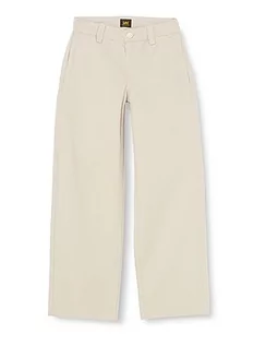 Spodnie damskie - Lee Damskie spodnie typu chinosy, proste, beżowy, 28W / 31L - grafika 1