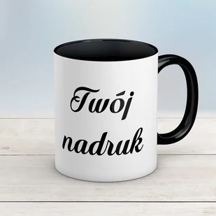 Kubek CLASSIC z czarnym wnętrzem i uszkiem z Twoim nadrukiem - Kubki - miniaturka - grafika 1