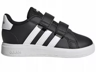 Buty dla dziewczynek - BUTY dziecięce ADIDAS GRAND COURT GW6523 rzepy 25 - miniaturka - grafika 1