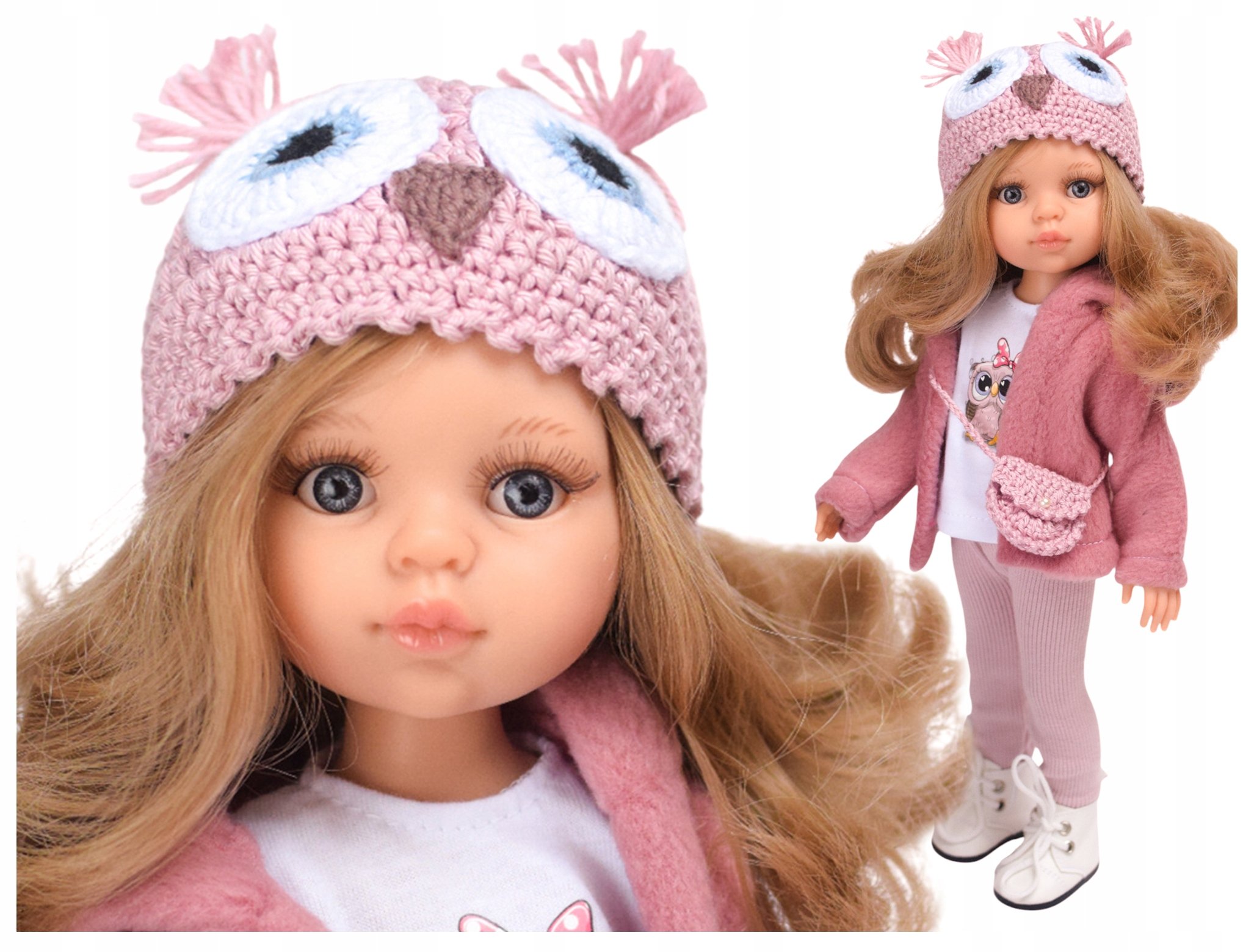 Lalka hiszpańska Paola Reina 32cm Carla+ ubranka, buciki pudełko