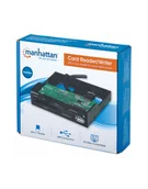 Czytniki kart pamięci - Manhattan Czytnik kart uniwersalny z portem USB 2.0 wewnętrzny 3,5 100915 - miniaturka - grafika 1