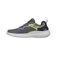 Trampki męskie - Skechers Męskie trampki 232674 CCLM, grafitowe syntetyczne/siatkowe/limonkowe, rozmiar 7,5 UK, Syntetyczna siatka z drewna drzewnego, 41.5 EU - miniaturka - grafika 1