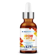 Witaminy i minerały - Allnutrition Iron + Vit. C Drops Krople - miniaturka - grafika 1