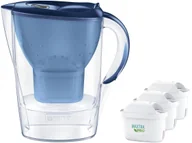 Dzbanki filtrujące - Dzbanek filtrujący Brita Marella Niebieski + 3 wkłady Maxtra Pro Pure Performance - miniaturka - grafika 1