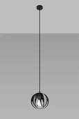 Lampy sufitowe - Sollux Lighting Lampa wisząca TULOS 1 czarna - miniaturka - grafika 1