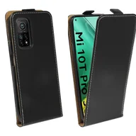 Etui i futerały do telefonów - cofi1453® Etui z klapką kompatybilne z XIAOMI MI 10T PRO Etui na telefon komórkowy składane pionowo z klapką w kolorze czarnym - miniaturka - grafika 1