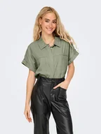 Bluzki damskie - ONLY Bluzka w kolorze khaki - miniaturka - grafika 1