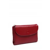 Portfele - Portfel damski LUIGISANTO L048 czerwony matowy - miniaturka - grafika 1