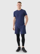 Spodenki męskie - 4F Spodenki treningowe szybkoschnące męskie - granatowe S - miniaturka - grafika 1