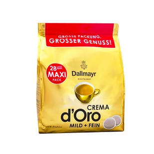 Dallmayr Crema d'Oro Mild&Fein 28 szt - Kawa w kapsułkach i saszetkach - miniaturka - grafika 1