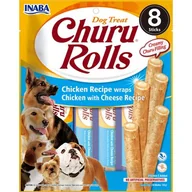 Przysmaki dla psów - Przysmak dla psa INABA Churu Rolls Kurczak z serem (8 x 12 g) - miniaturka - grafika 1