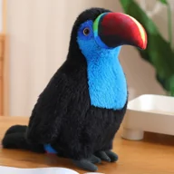 Maskotki i pluszaki - Pluszowy Ptak Tukan Maskotka Przytulanka Niebieski 20cm - miniaturka - grafika 1
