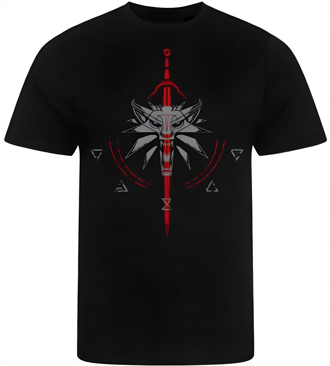 KOSZULKA MĘSKA NADRUK WIEDŻMIN WITCHER PREZENT PREMIUM S