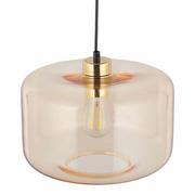 Lampy sufitowe - Wisząca lampa szklana ALMA 4900 TK Lighting do salonu bursztynowa czarna - miniaturka - grafika 1