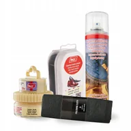 Środki do obuwia i ubrań - Pasta Bezbarwna do Butów Impregnat Czyścik i Szmatka Palc Zestaw 4w1 - miniaturka - grafika 1