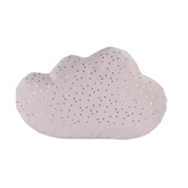 Kołdry i poduszki dla dzieci - Dekoracyjna poduszka aksamitna z metalicznym wzorem - miniaturka - grafika 1