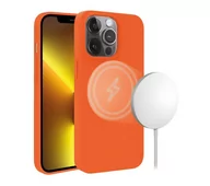Etui i futerały do telefonów - Vivanco Mag Hype iPhone 13 Pro Max (pomarańczowy) - miniaturka - grafika 1