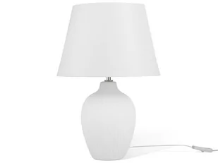 Shumee Lampa stołowa  Lampka nocna ceramiczna biała FERGUS 78574 - Lampy stojące - miniaturka - grafika 1