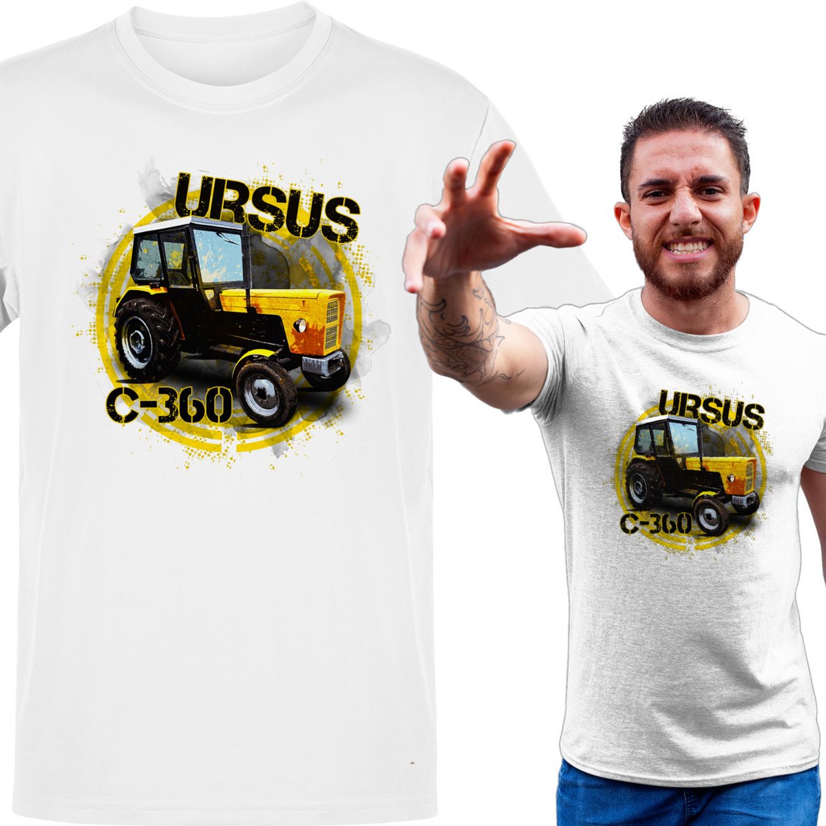 Koszulka męska Legendy PRL Ursus C-360 Taktor Ciągnik Dla Rolnika XL