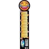 Centrum Linijka z tabliczką mnożenia 3D Emojidex 15 cm - Linijki, ekierki - miniaturka - grafika 1