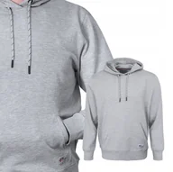 Bluzy męskie - BLUZA Męska Kangurka z Kapturem DRESOWA Nieocieplana SZARA L Pako Jeans - miniaturka - grafika 1